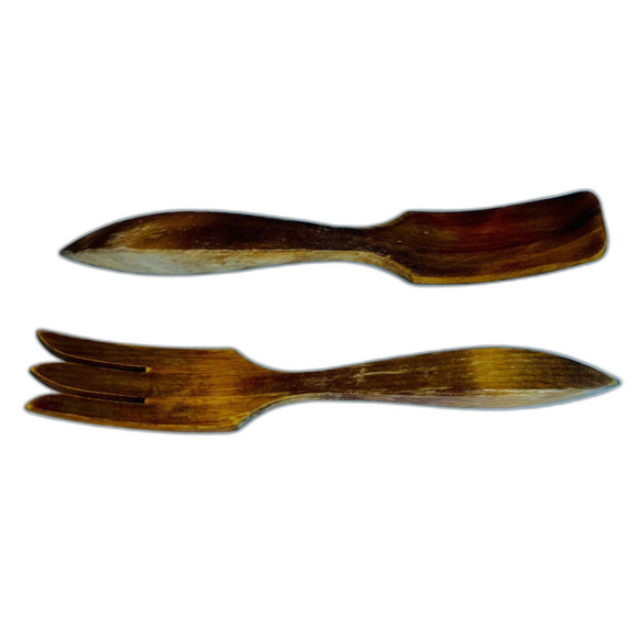 MCM Mid Century Teak Salad Utensils Canada - Picture 1 of 7